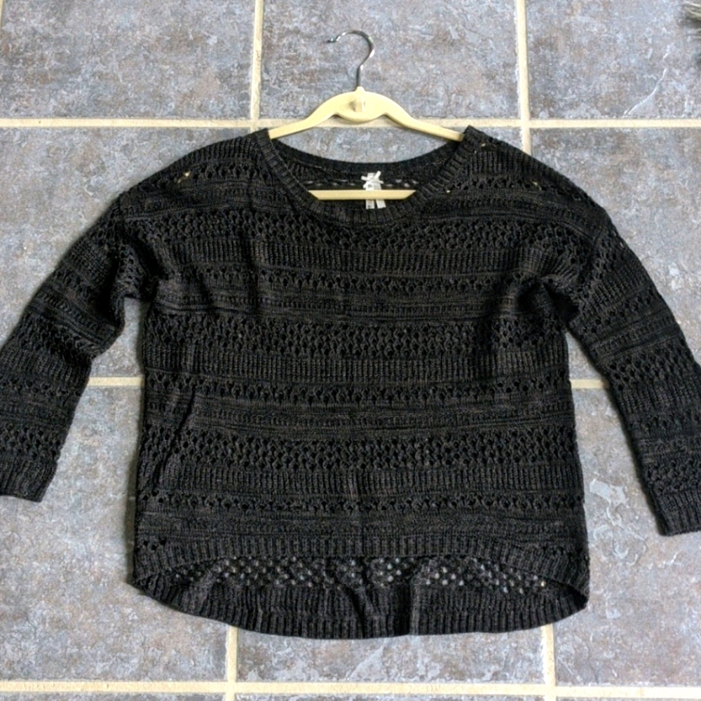 Black knit sweater